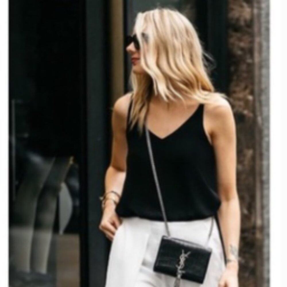 Ruffle- H&M - & Zipper Spaghetti Strap Tank Top 6